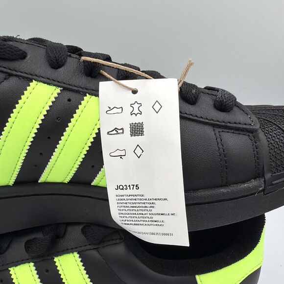 JQ3175 adidas Originals Superstar 2 Core Black Signal Green Cloud White Men\'s 8 main image 6